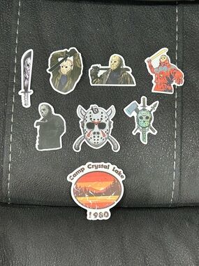 Jason/Friday the 13th sticker lot of 8!